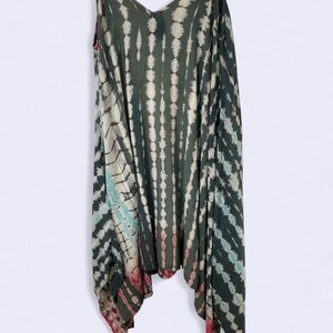 Earthbound Trading Co. Tie-Dye Handkerchief Hem Dress – Size M